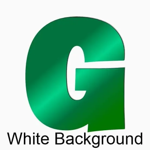 White Background-Green