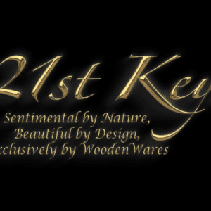 Intricately carved wooden key