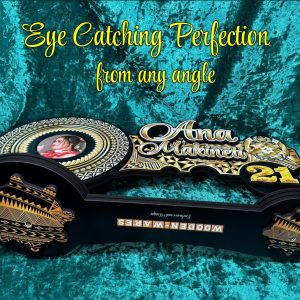 Eye-catching custom wooden key