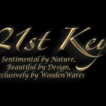 Sleek black wooden key design