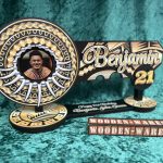 Gold Monano ula nifo-style wooden key