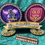 Elegant Samoan wooden key with deep carvings